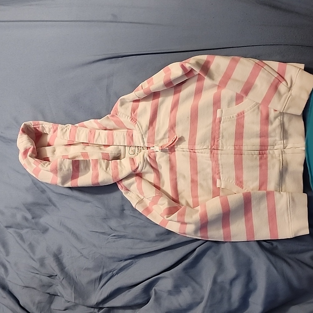 Vineyard vines 3T pink and white striped hoodie